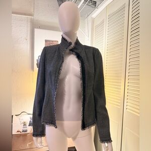 Armani Collezioni Textured Jacket Black & white | Made in Italy | Size 40